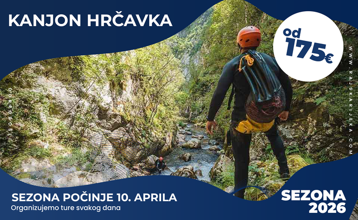 Kanjon Hrčavke - Rajska RIjeka 2026