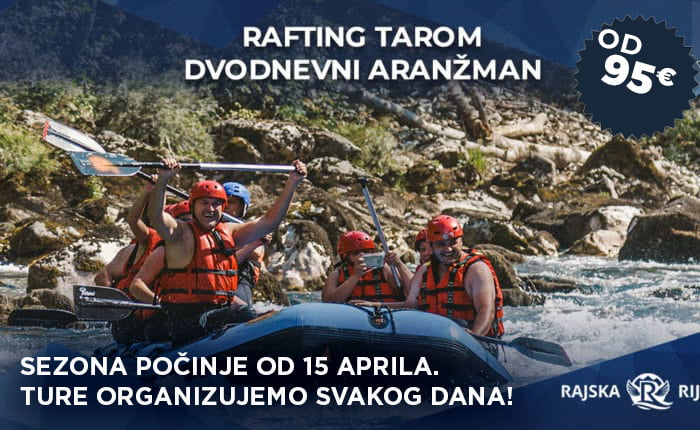 Rafting tarom - dvodnevni aražman - Rajska rijeka